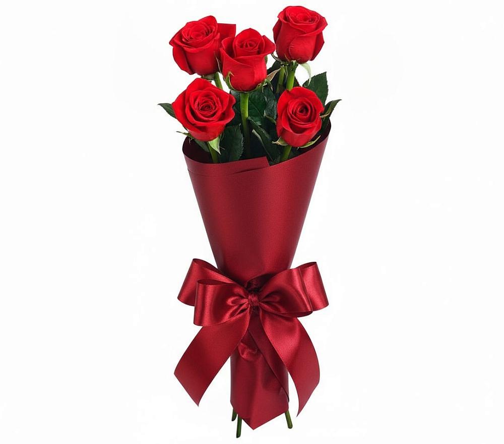 Букет 5 Красных роз Эдлесс Лав в Аткарске