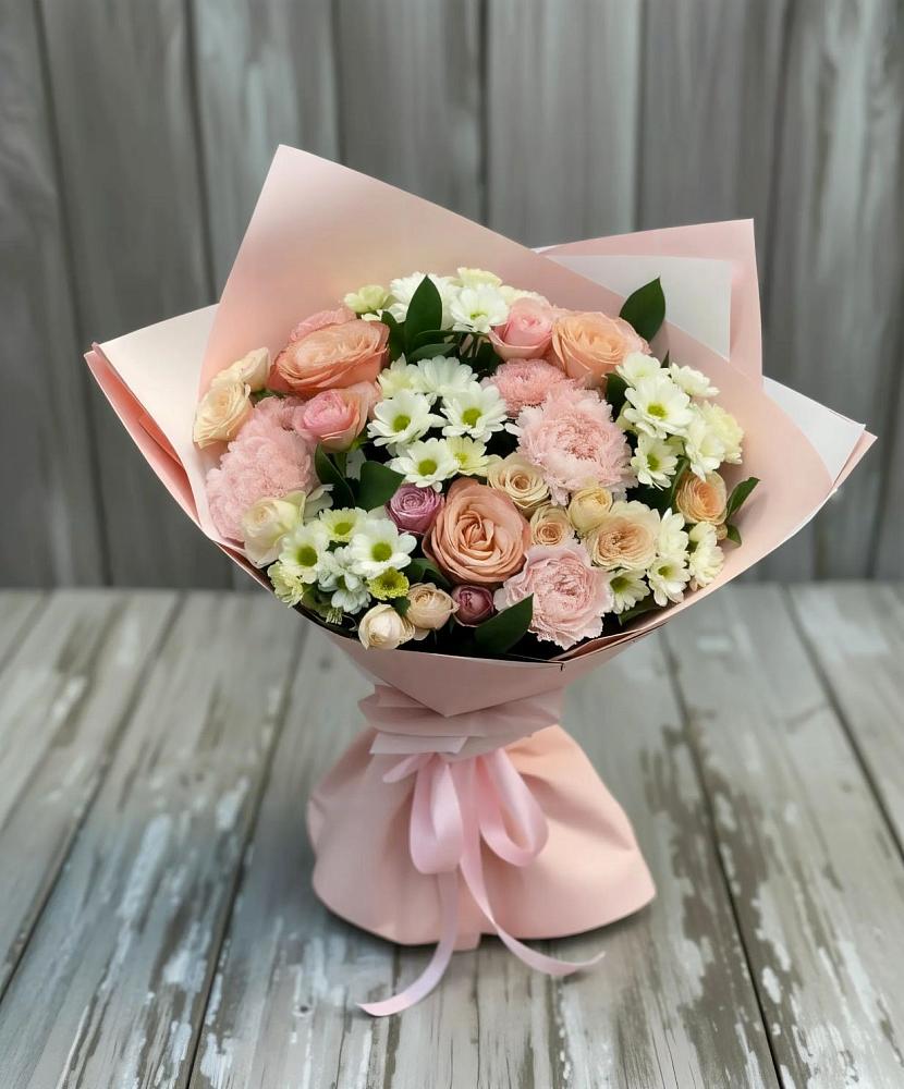 Букет цветов из: Гвоздики, Розы и Хризантемы в Аткарске