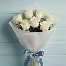 Букет 7 Белых роз Эдлесс Лав в Аткарске