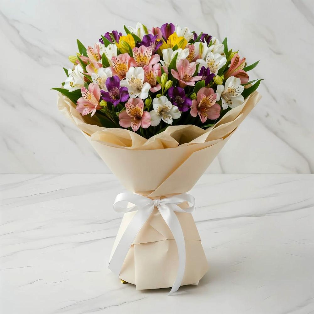 Букет цветов из: Альстромерии в Аткарске