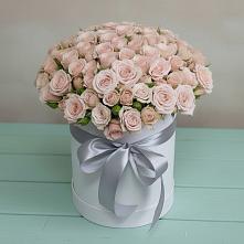 Цветочная композиция из Розы в шляпной коробке #REPLACE_PRED# Аткарске