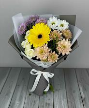 Букет цветов из:  Розы, Герберы и Хризантемы в Аткарске