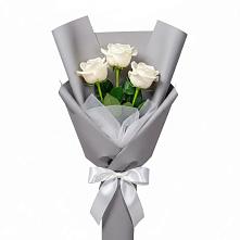 Букет 3 белые розы #REPLACE_PRED# Аткарске