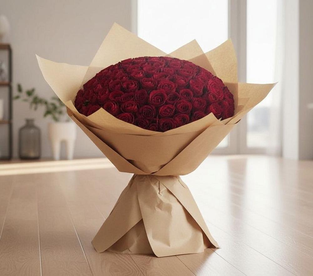 Букет 101 Красная роза в Аткарске