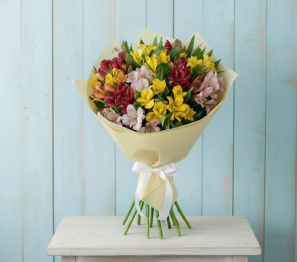 Букет цветов из: Альстромерии в Аткарске