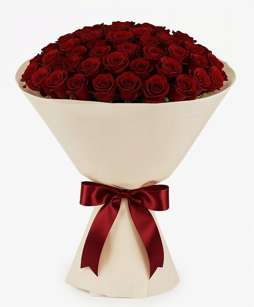 Букет 101 Бордовая роза Блэк Бакарра в Аткарске