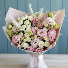 Букет цветов из:  Альстромерии и Розы #REPLACE_PRED# Аткарске