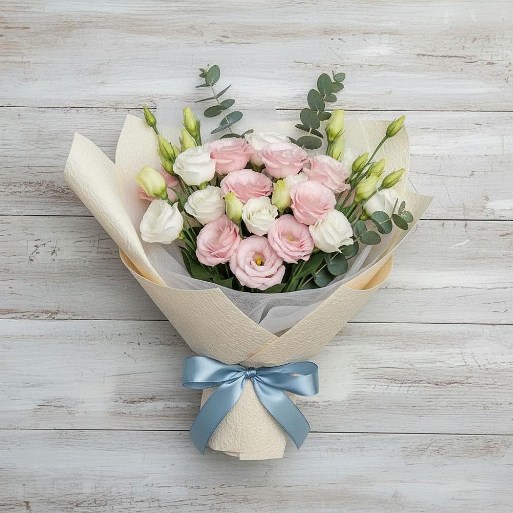 Букет цветов из: Лизиантусы в Аткарске